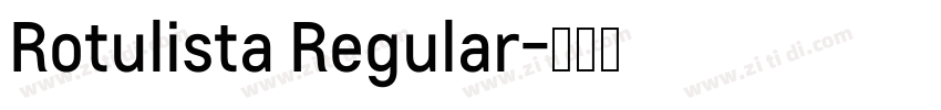 Rotulista Regular字体转换